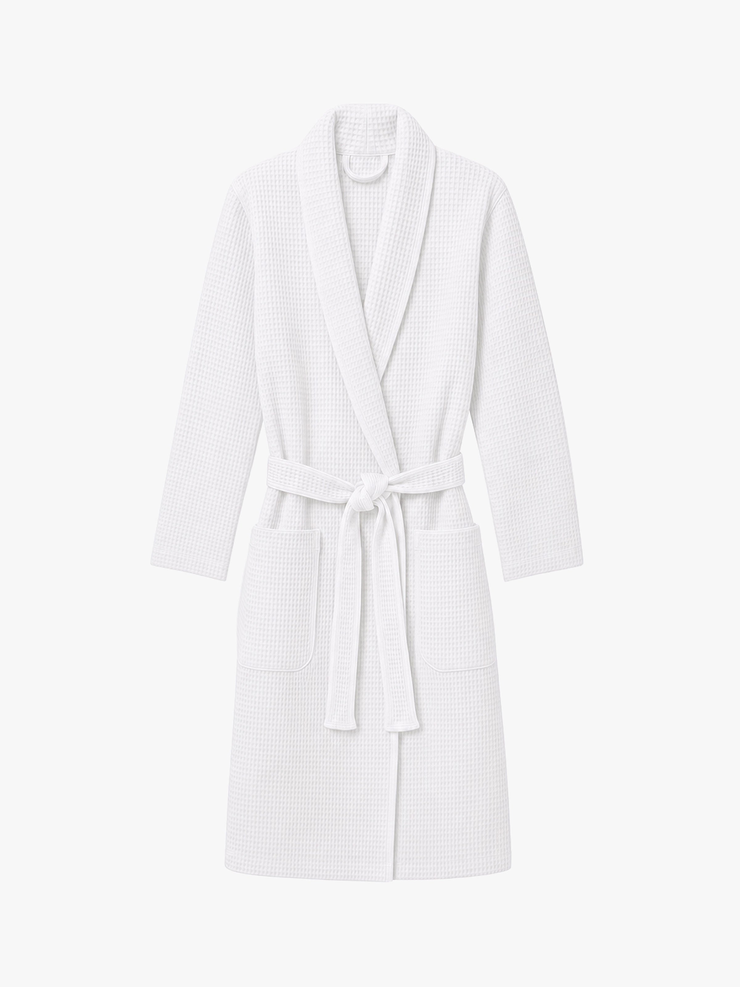 Spa White Waffle Bathrobe