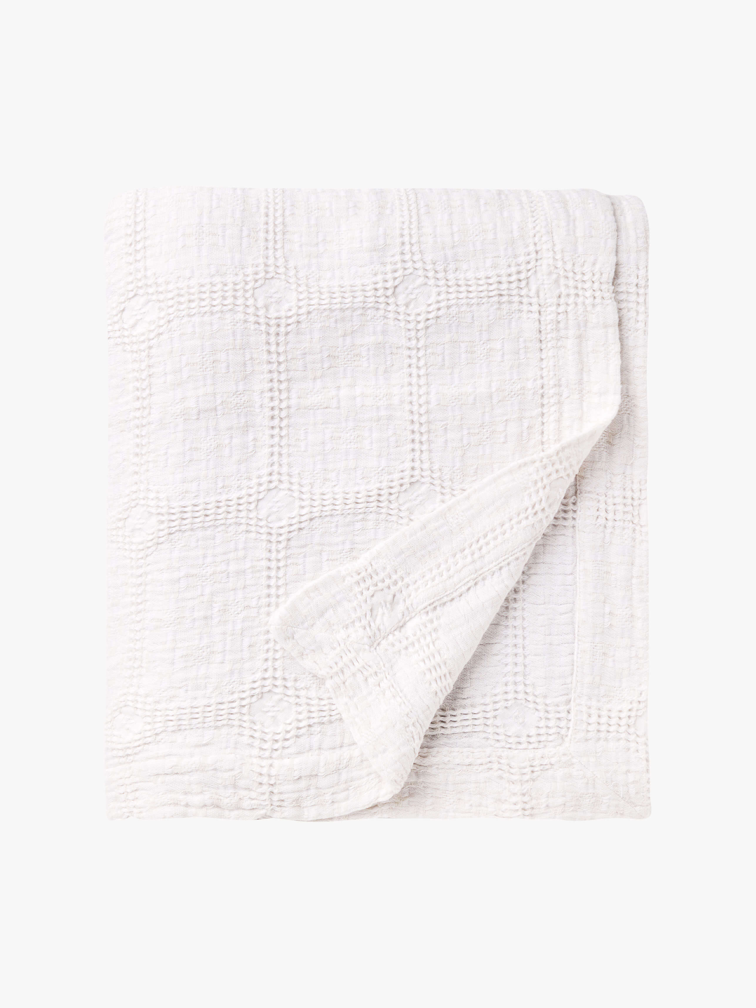 Sofia Nougat Pure Cotton Bedcover