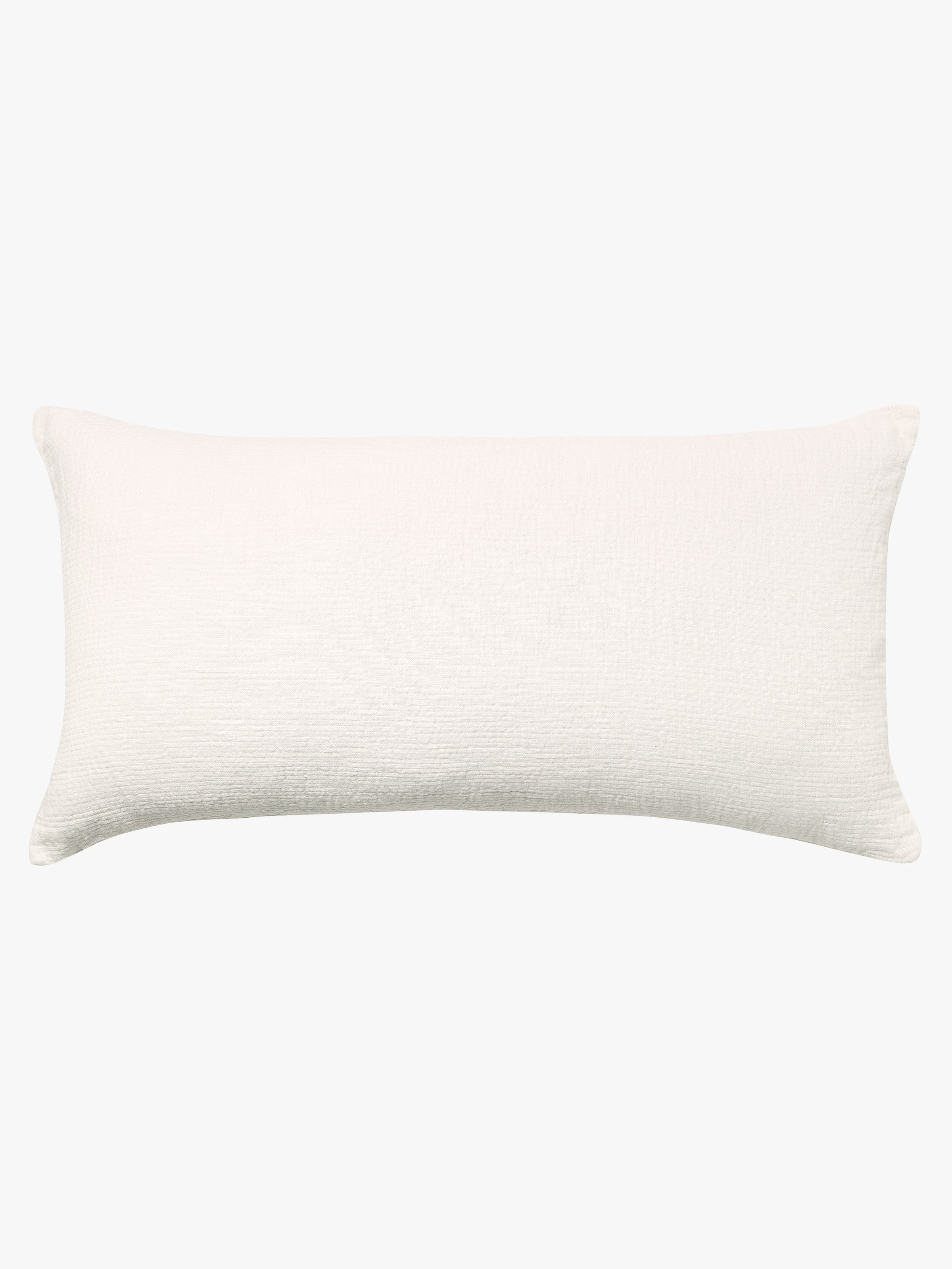 Ava Chalk Pure Linen Lumbar Cushion