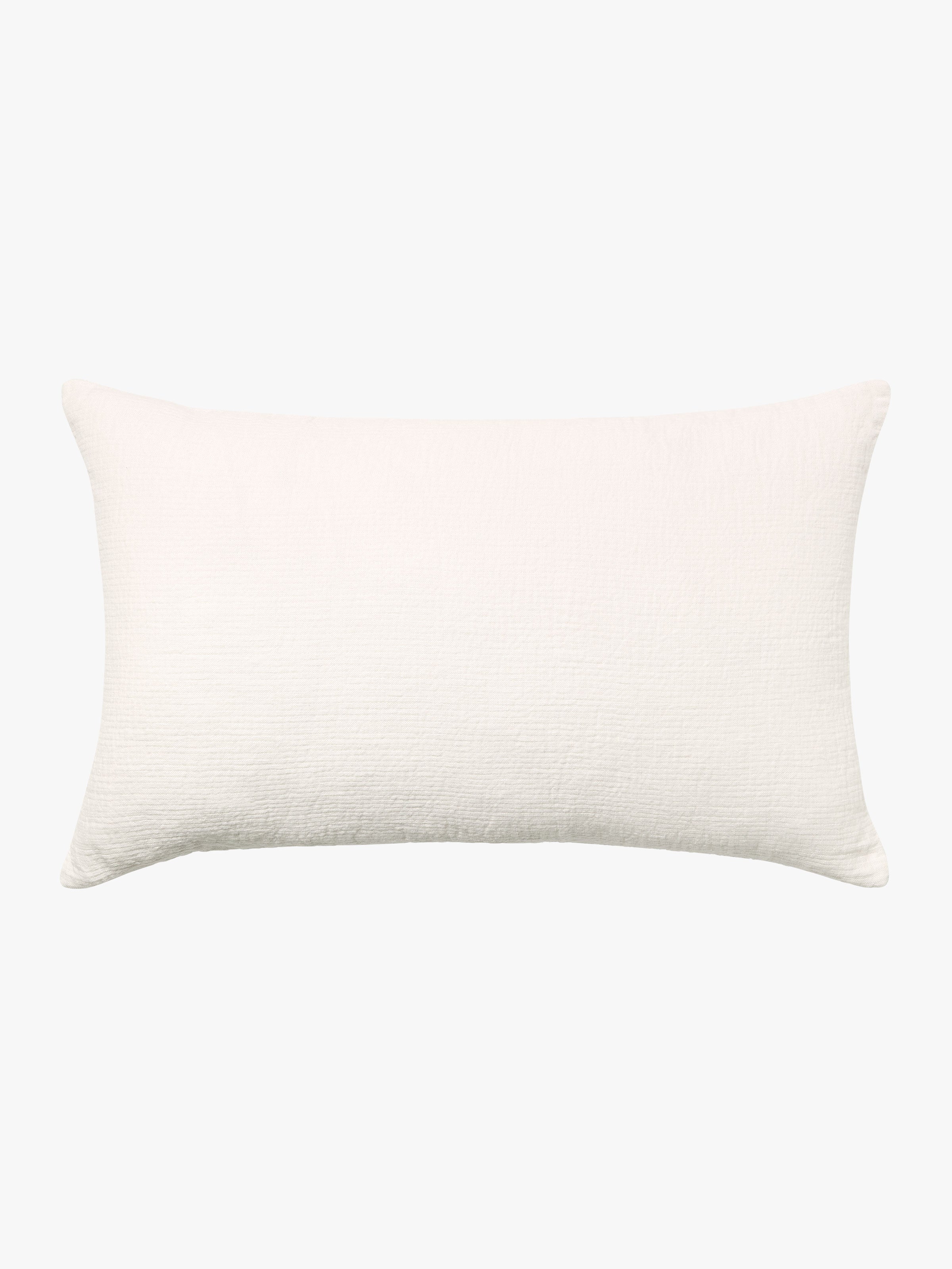 Ava Chalk Pure Linen Rectangle Cushion