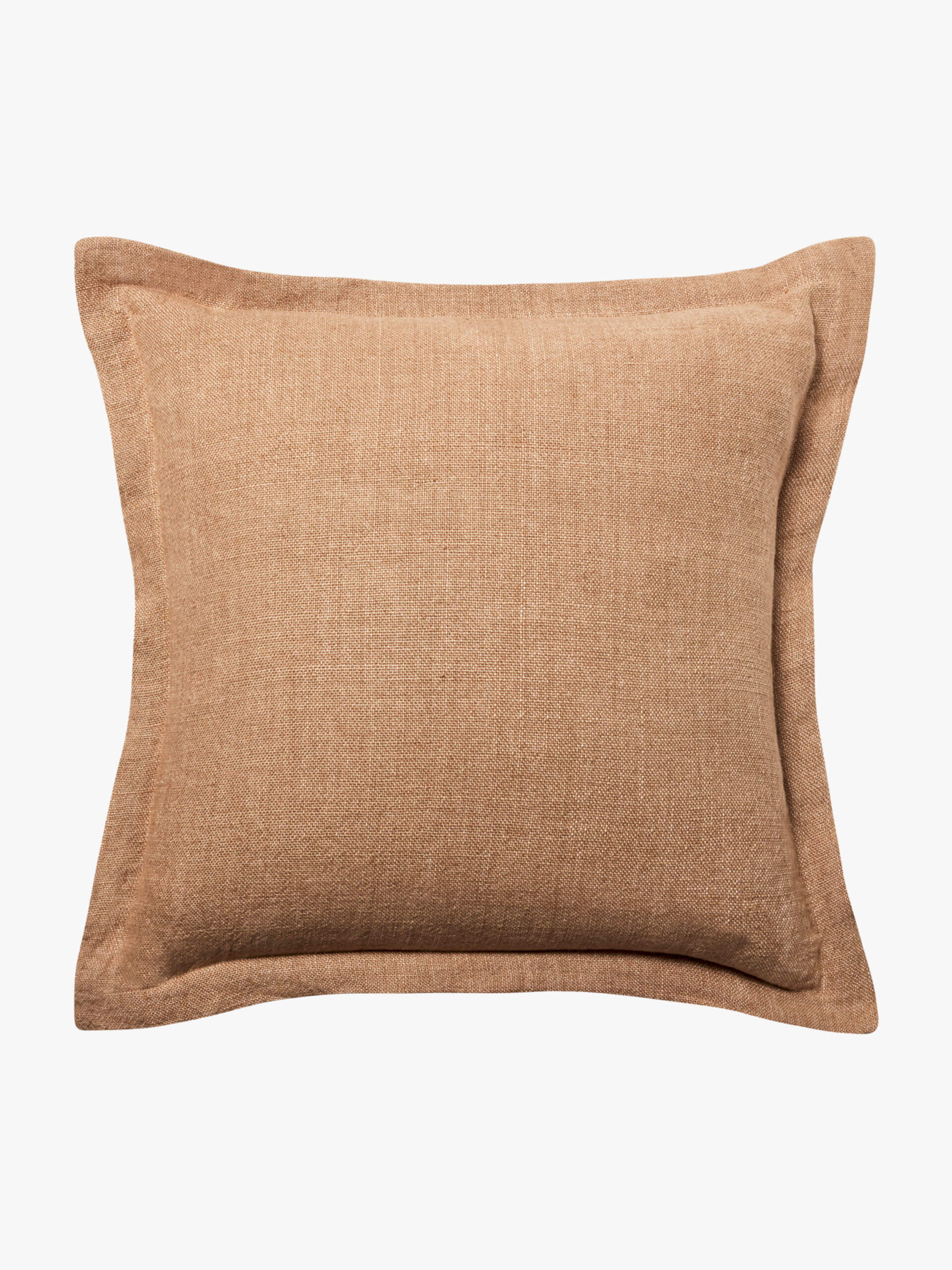 Burton Toffee Tailored Heavy Linen Cushion