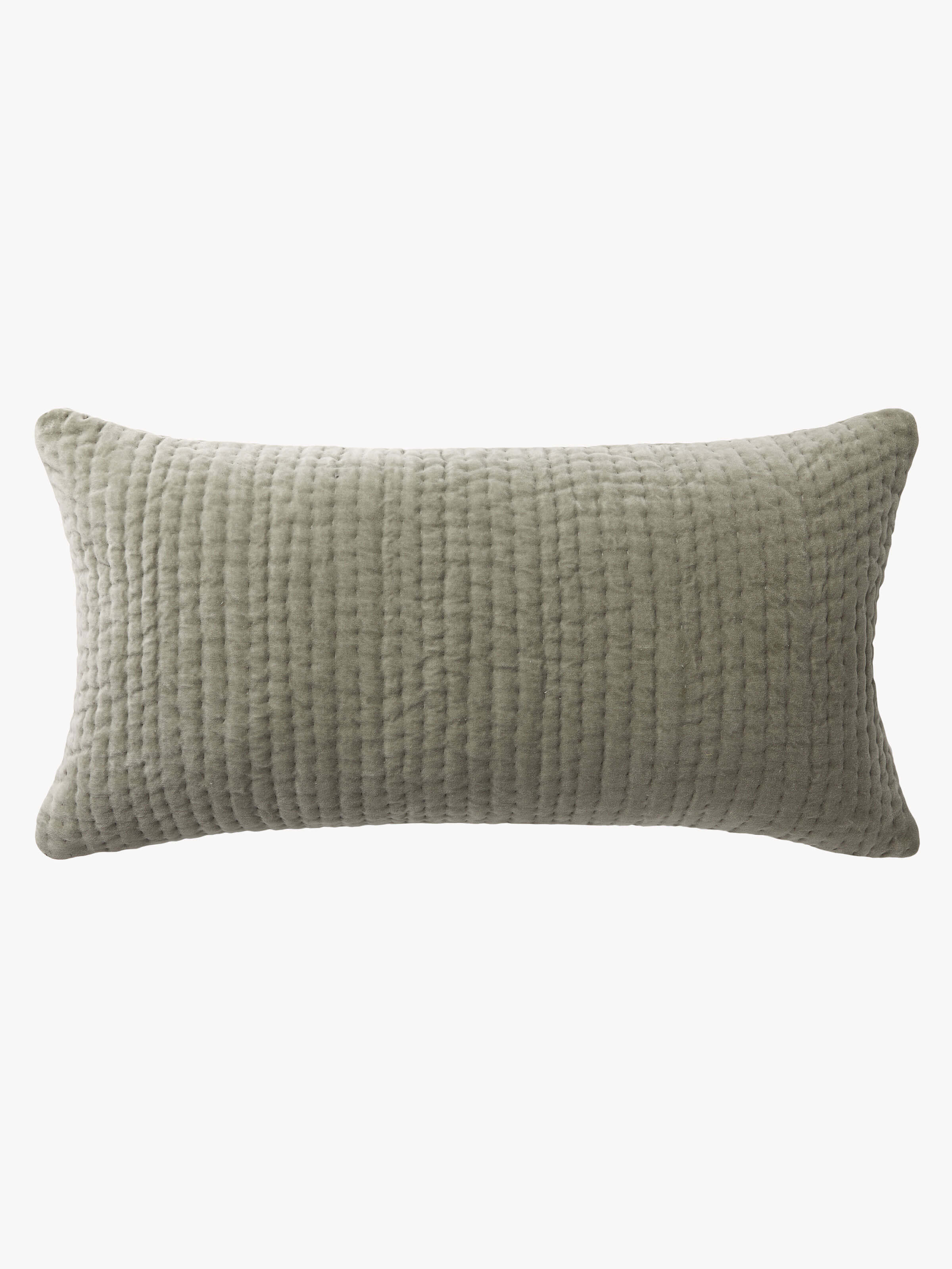 Cino Fern Cotton Velvet Lumbar Cushion