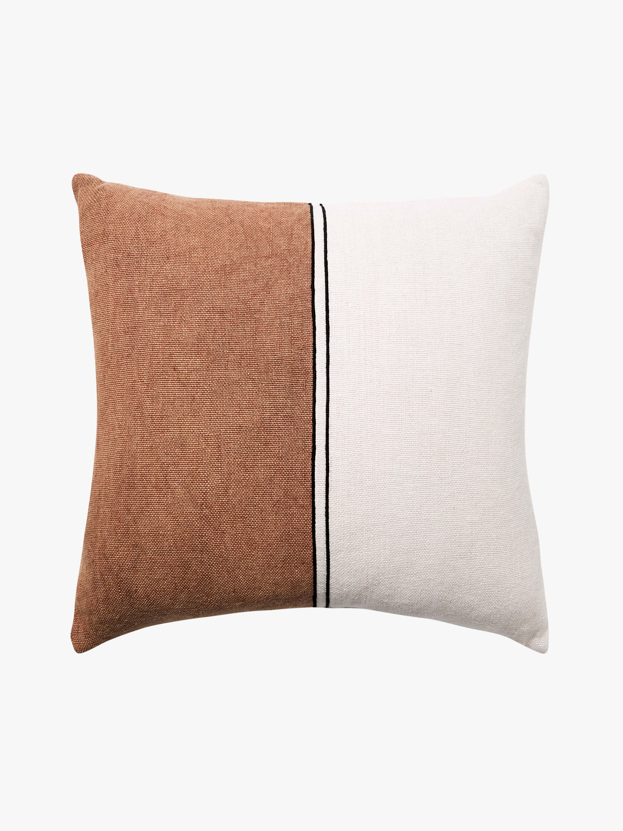 Duet Baked Clay Linen & Cotton Cushion