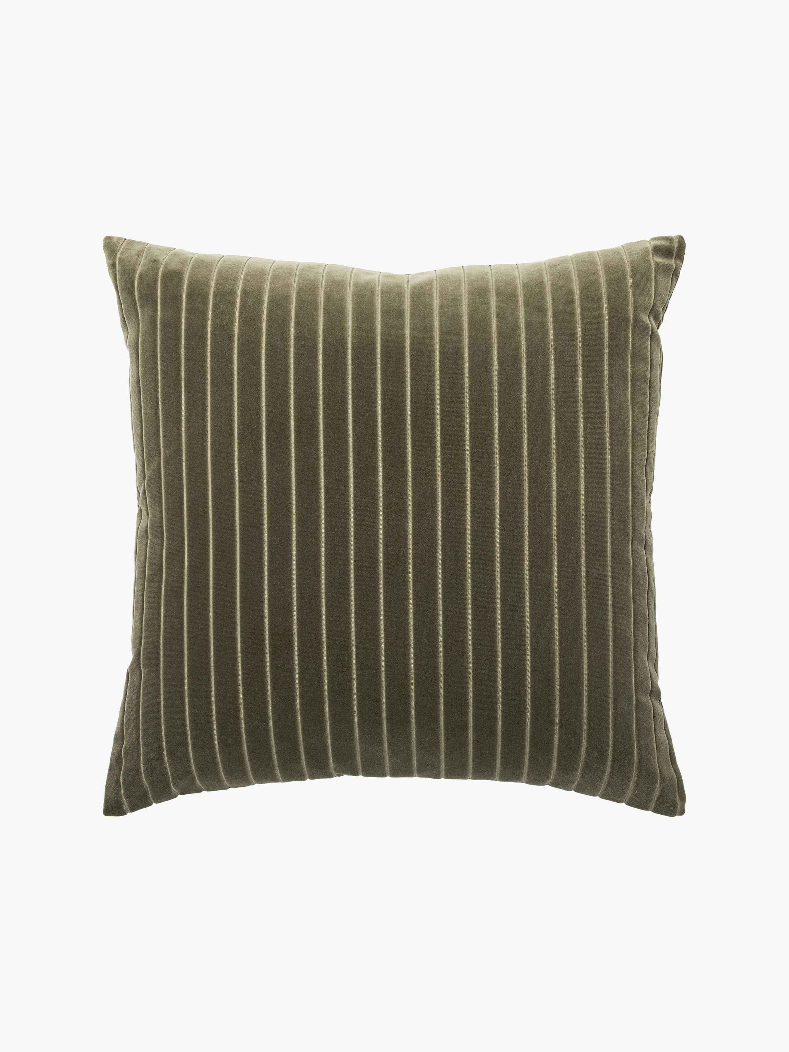 Easton Olive Velvet Cushion