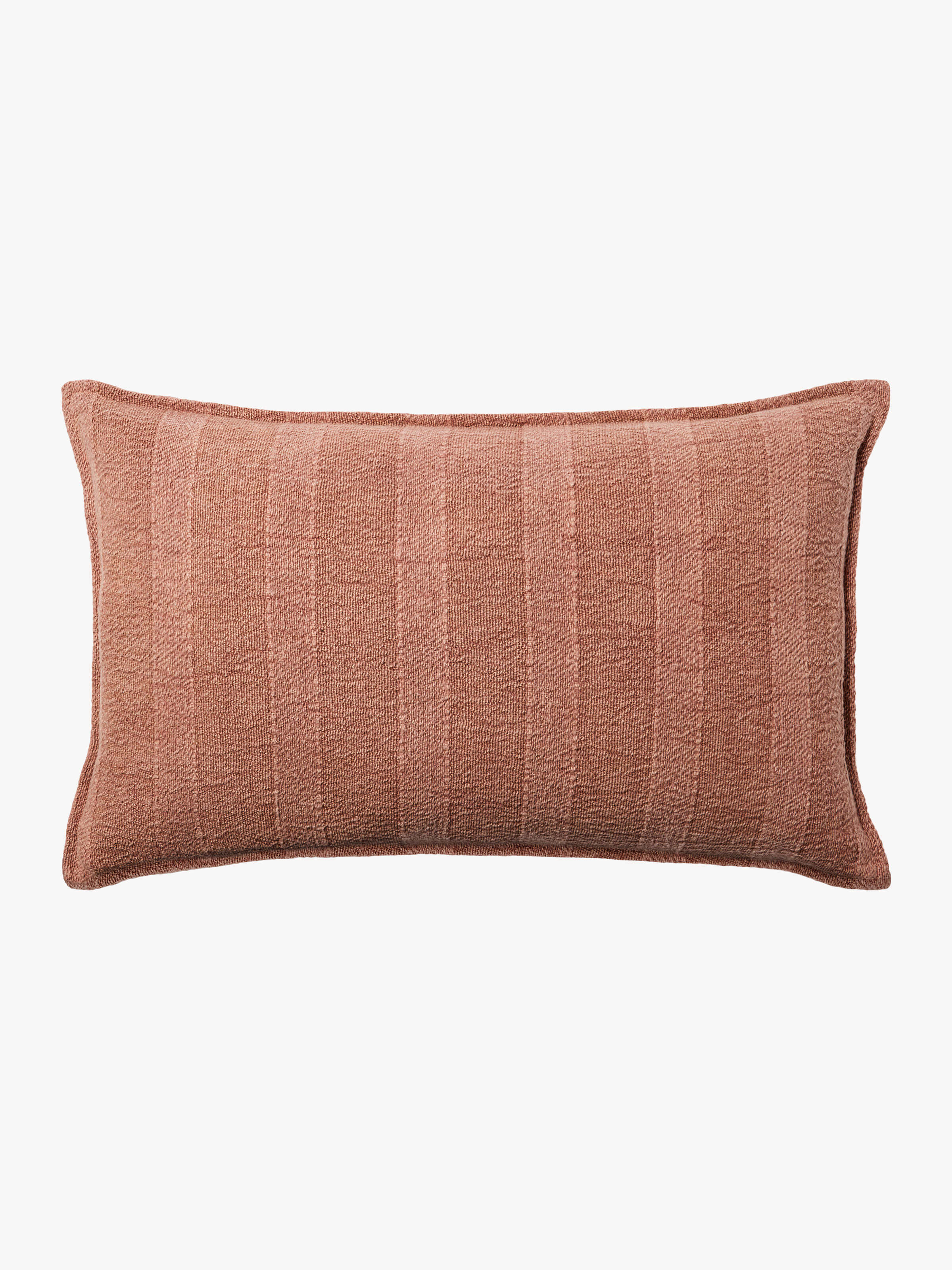 Elio Baked Clay Pure Cotton Rectangle Cushion