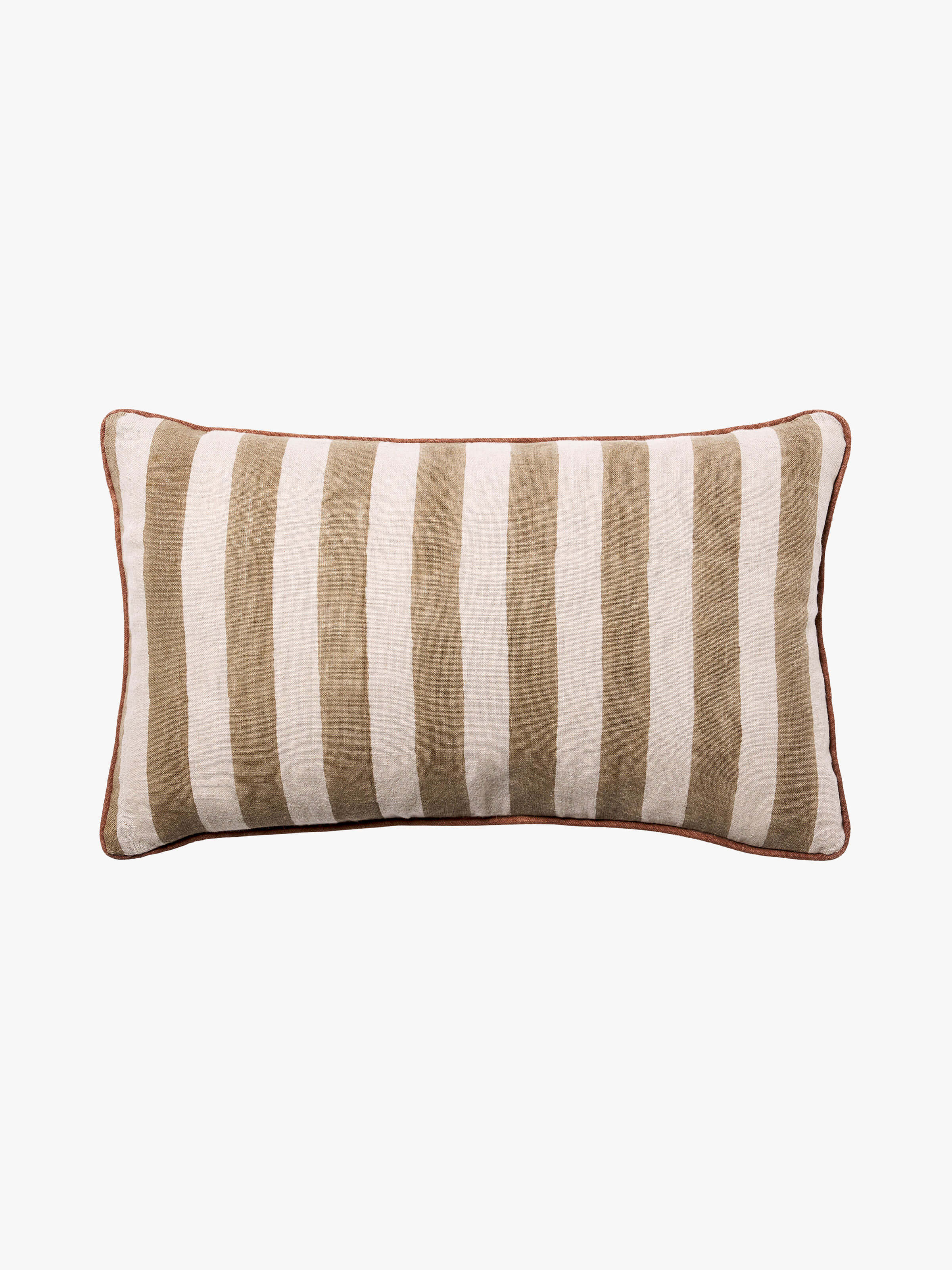 Genoa Baked Clay Reversible Linen Cushion