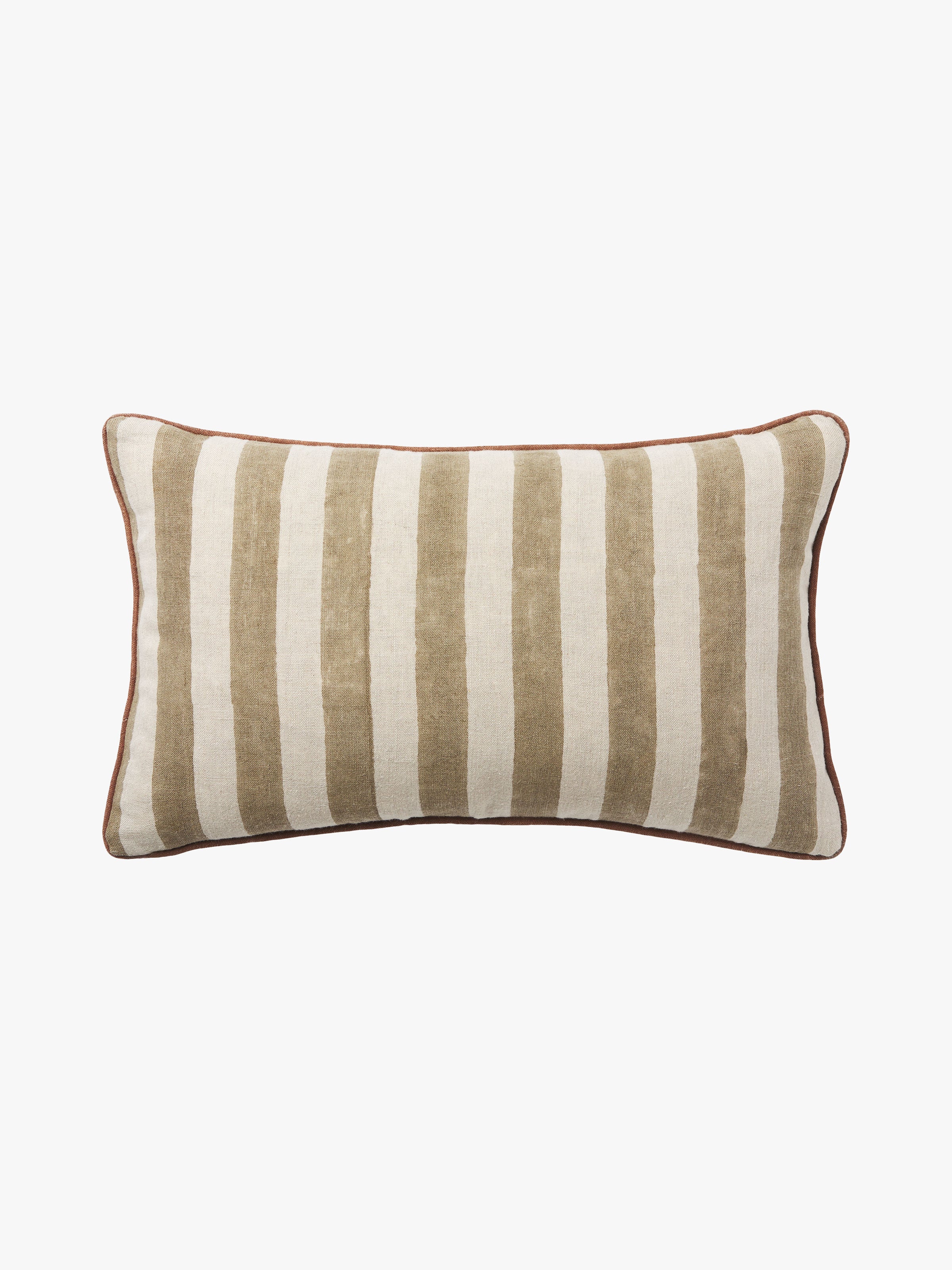 Genoa Baked Clay Reversible Linen Cushion