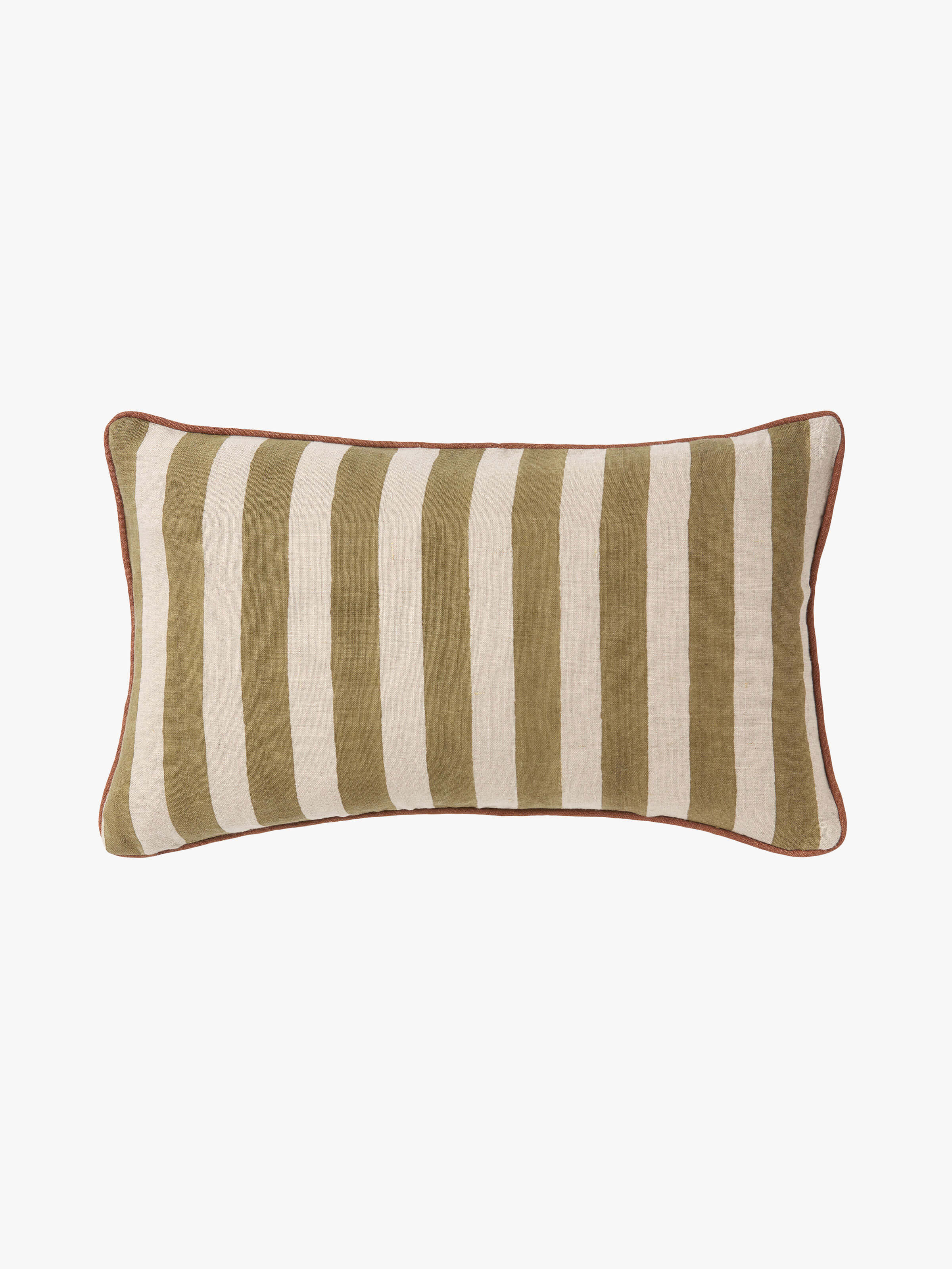 Genoa Baked Clay Reversible Linen Cushion
