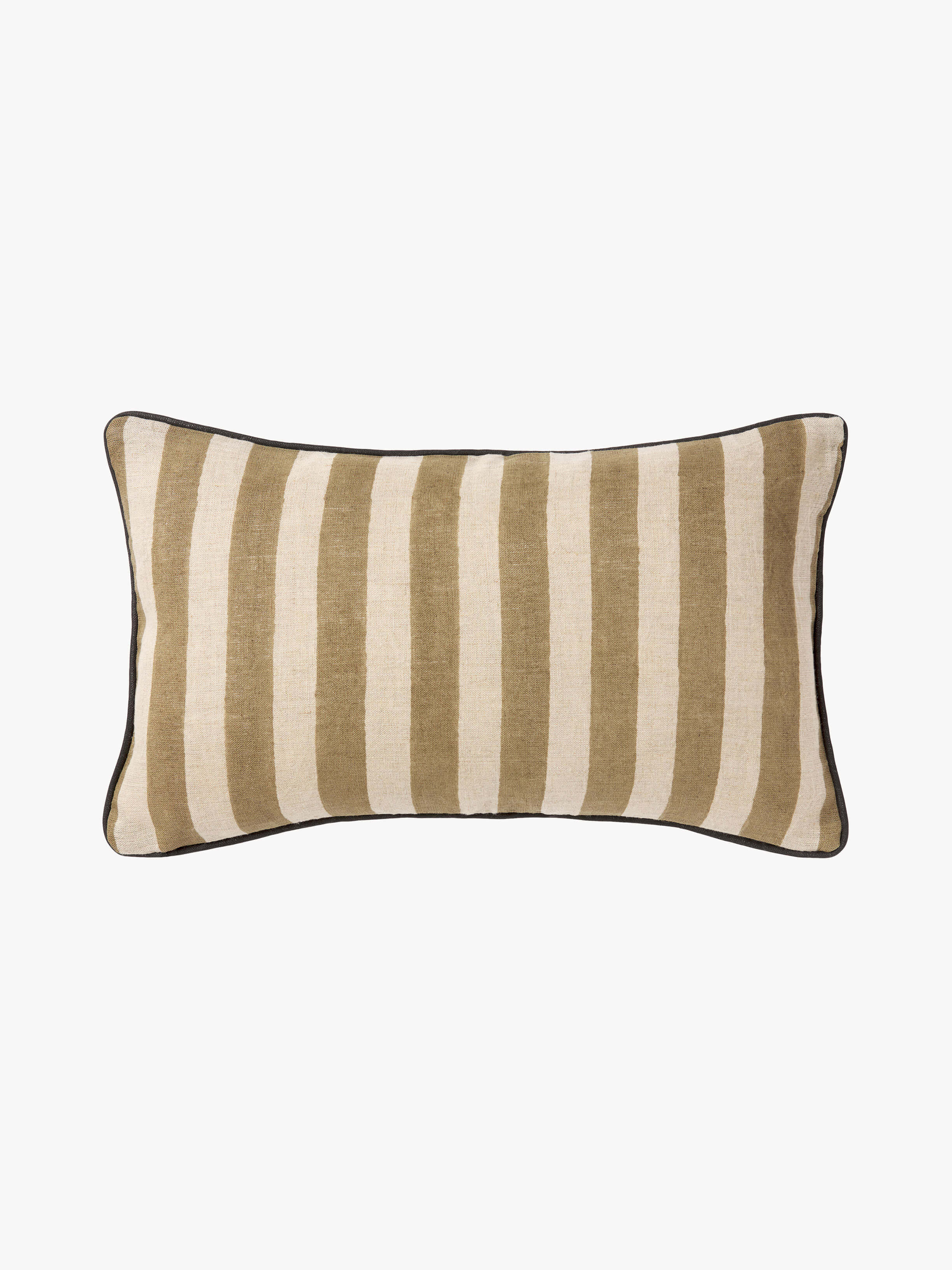 Genoa Black Reversible Linen Cushion