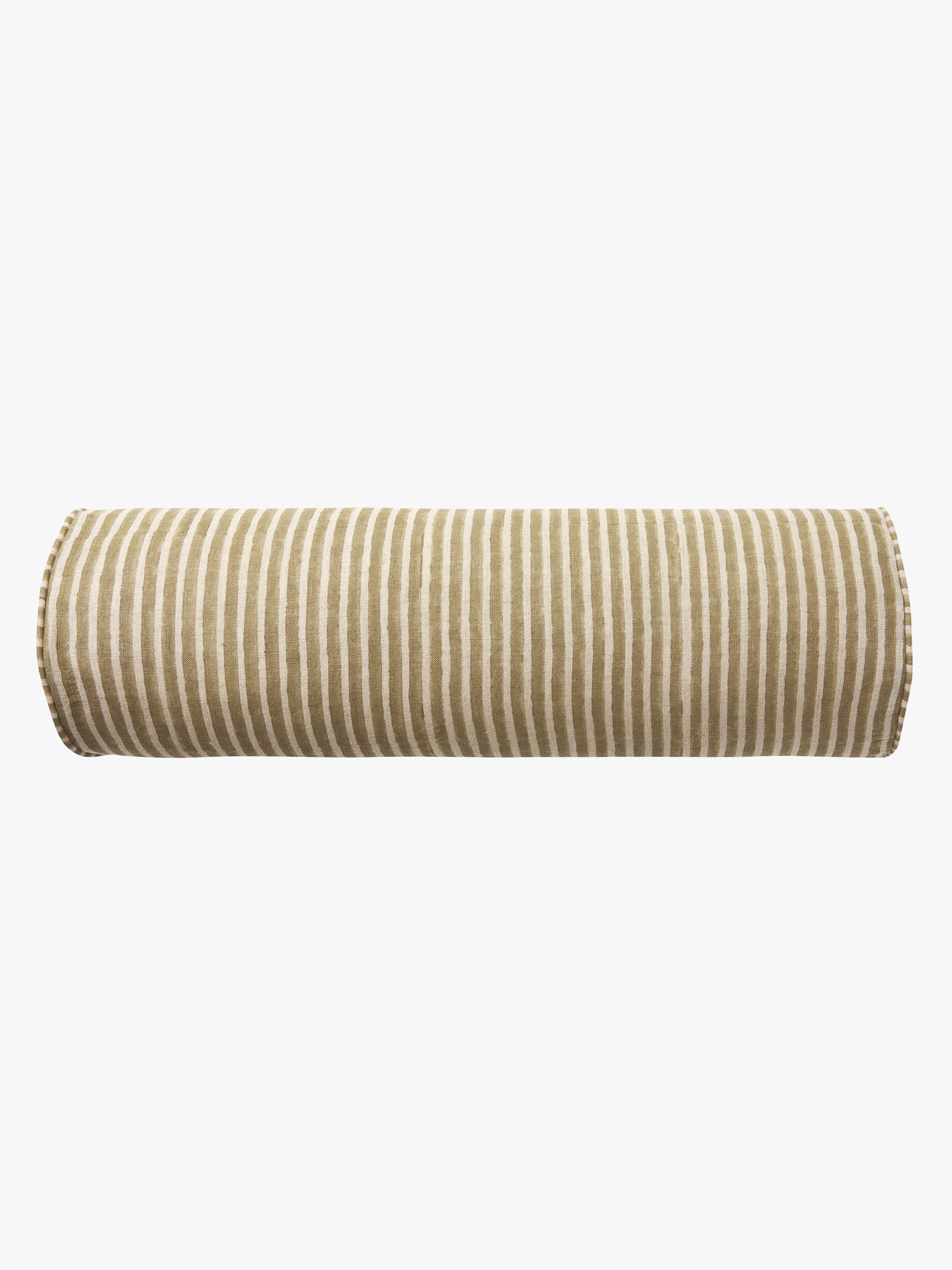 Margot Mocha Linen Bolster Cushion