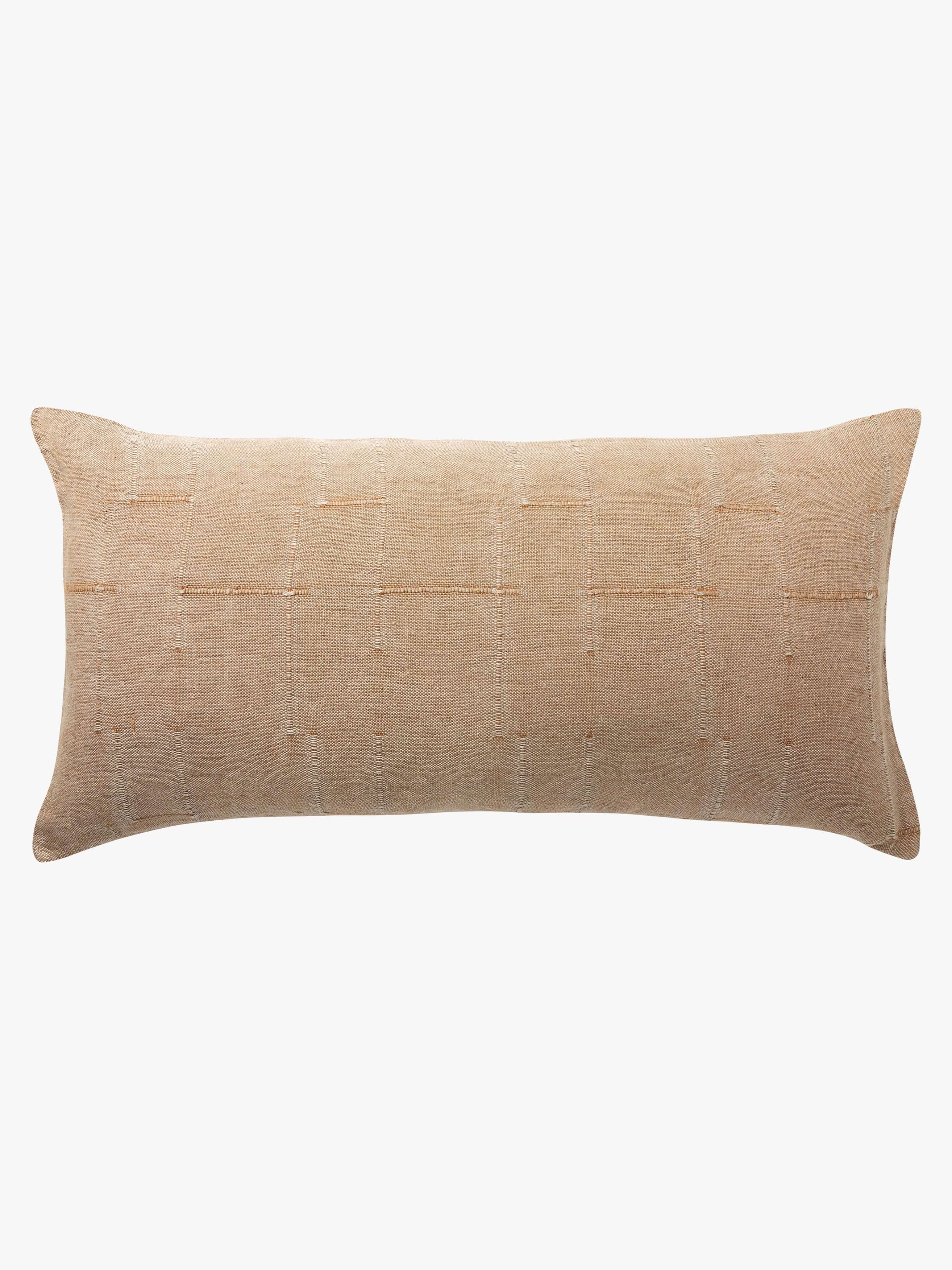 Palermo Caramel French Linen Lumbar Cushion