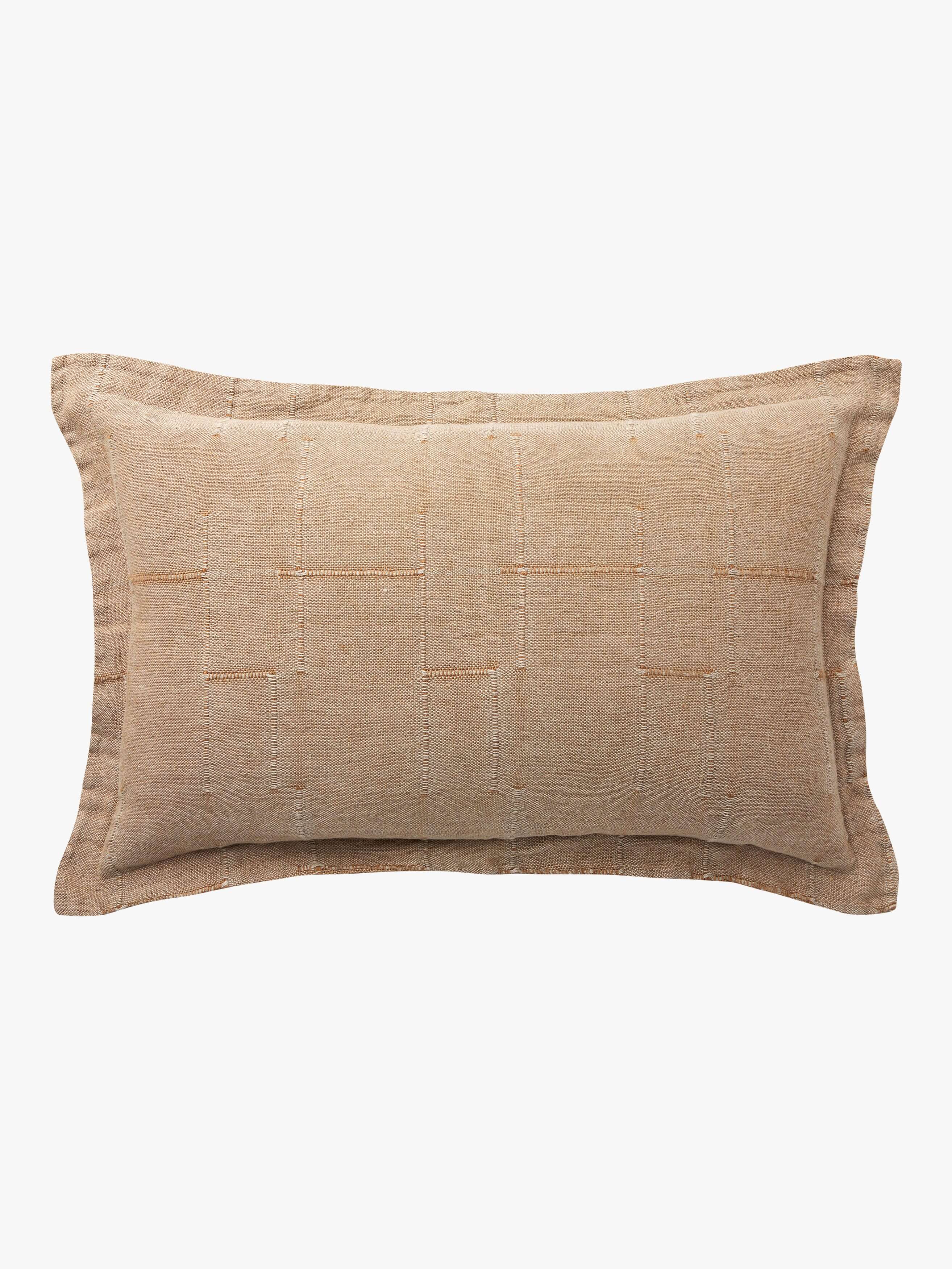 Palermo Caramel French Linen Rectangle Cushion