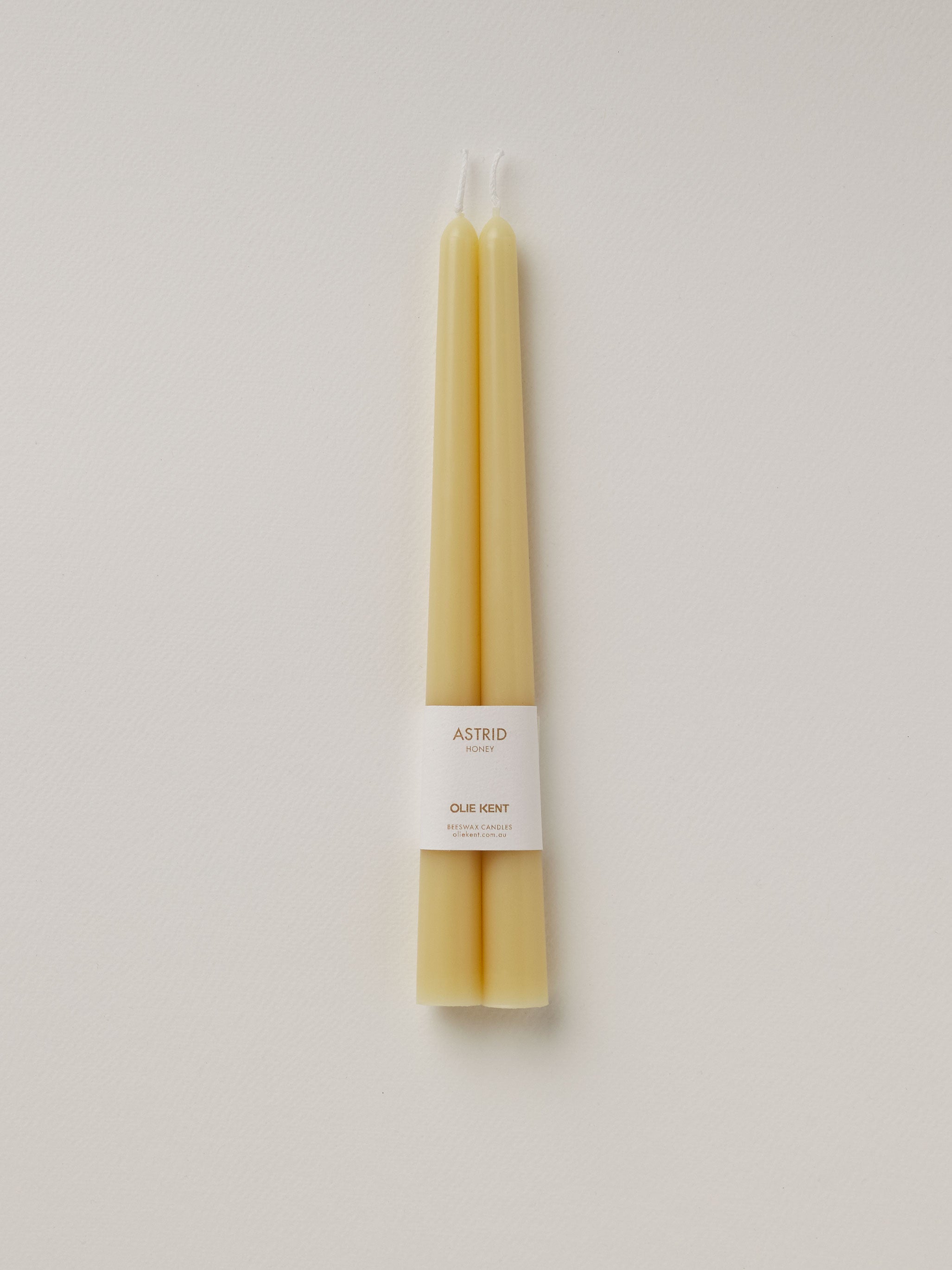 Honey 100% Australian Beeswax Candle Pair
