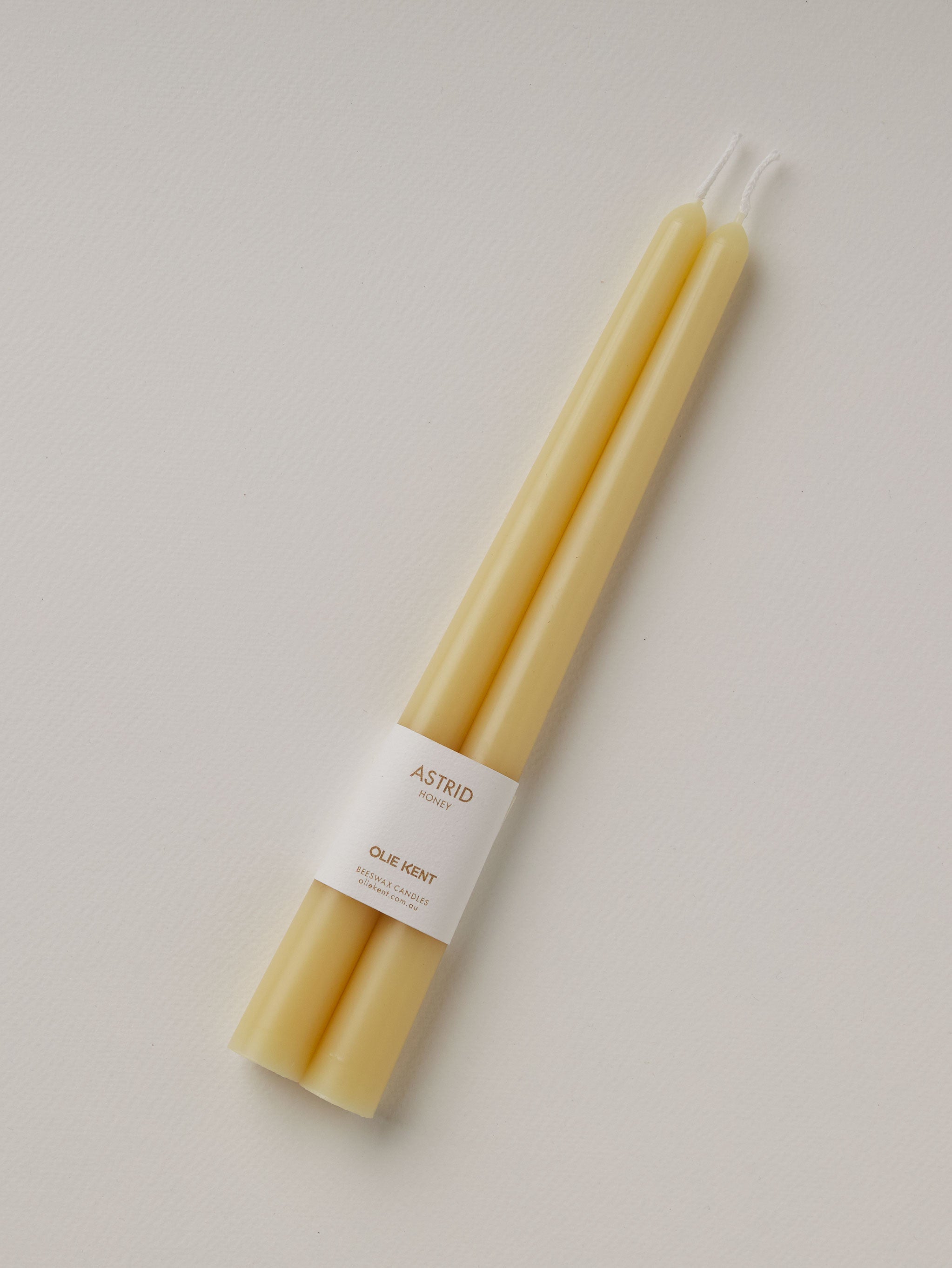 Honey 100% Australian Beeswax Candle Pair