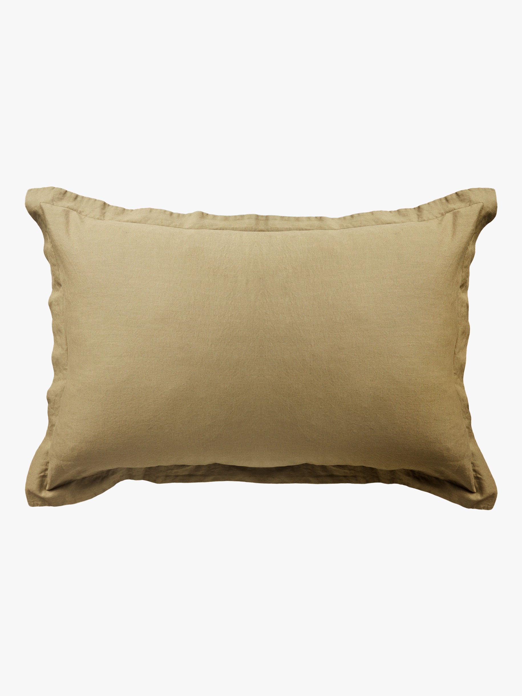 Avenue Khaki Linen & Cotton Pillowcases