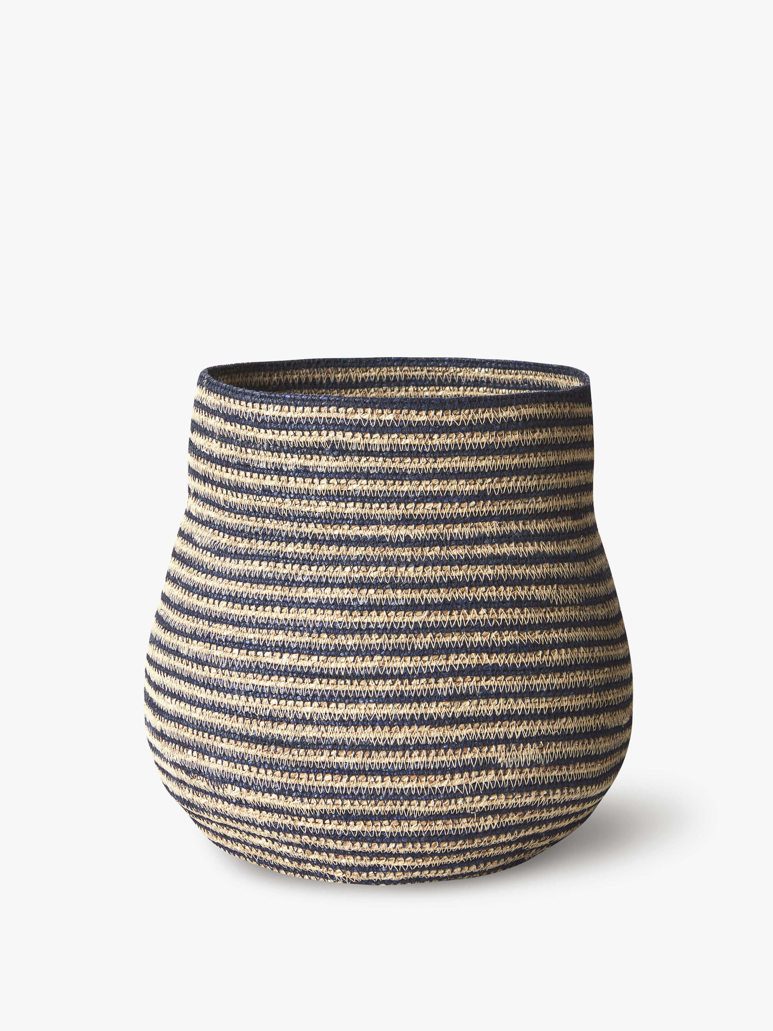 Sabine Indigo Medium Woven Basket