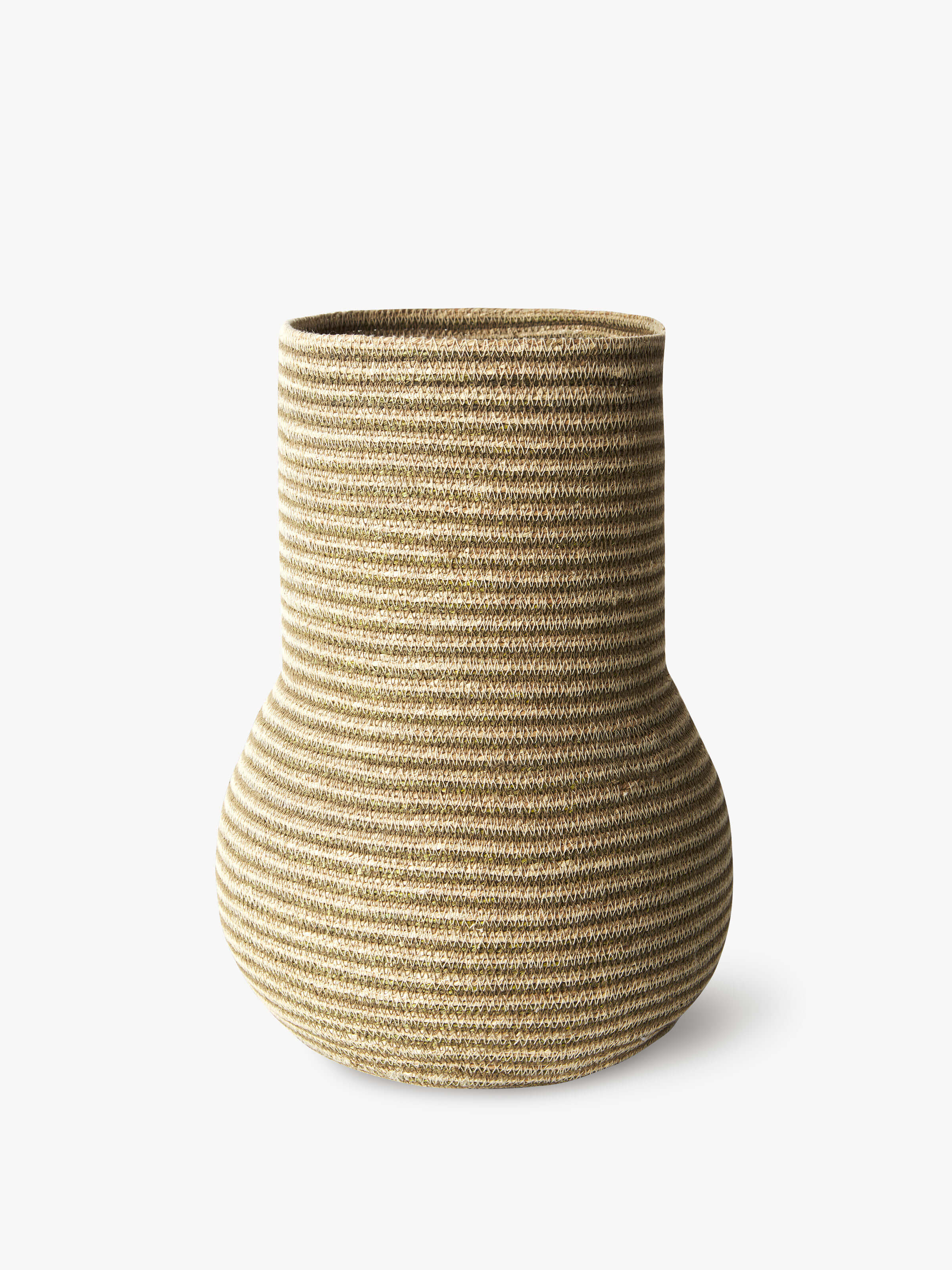 Sabine Khaki Grand Woven Basket