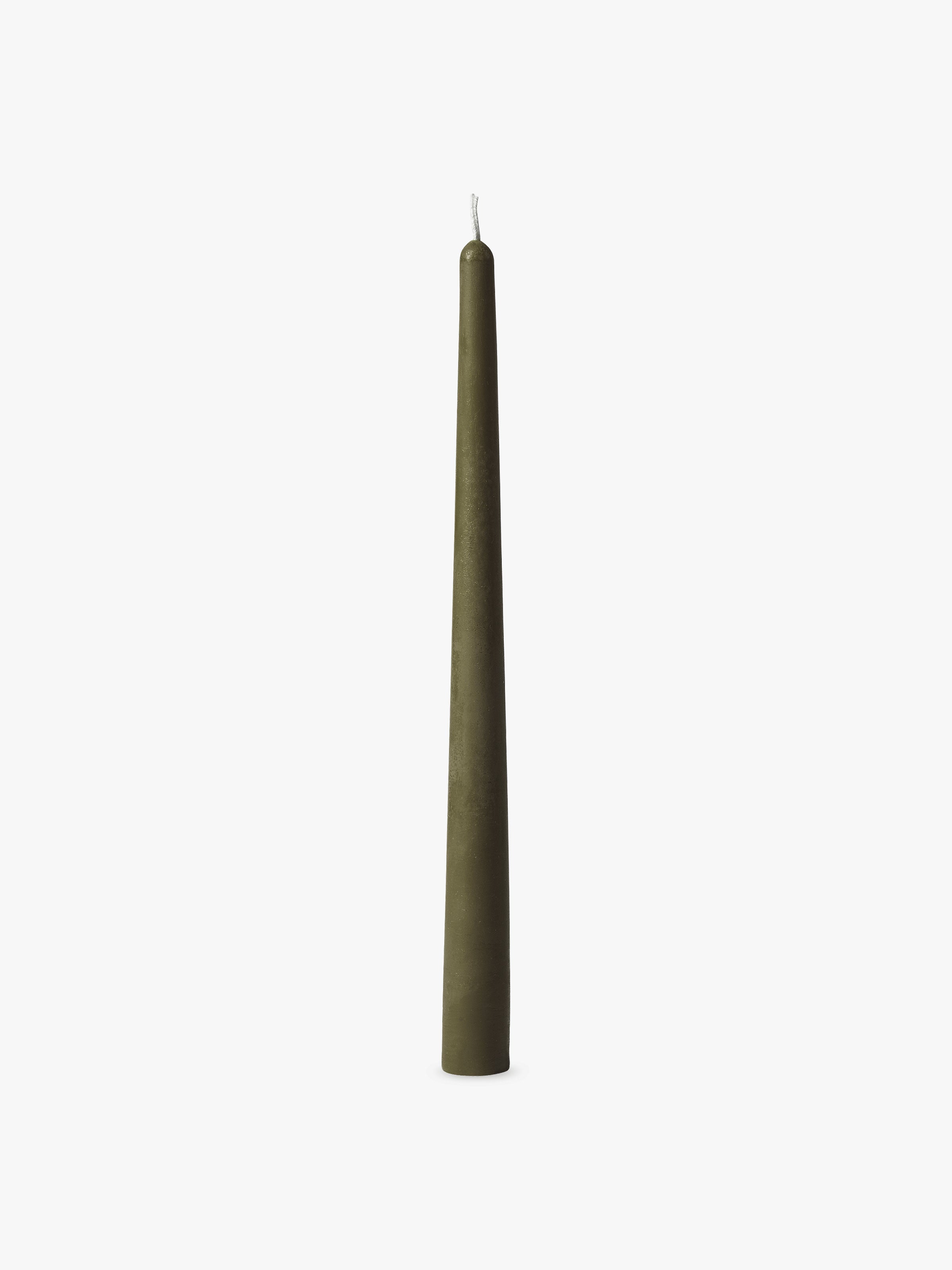 Tapered Candle Pair - Olive