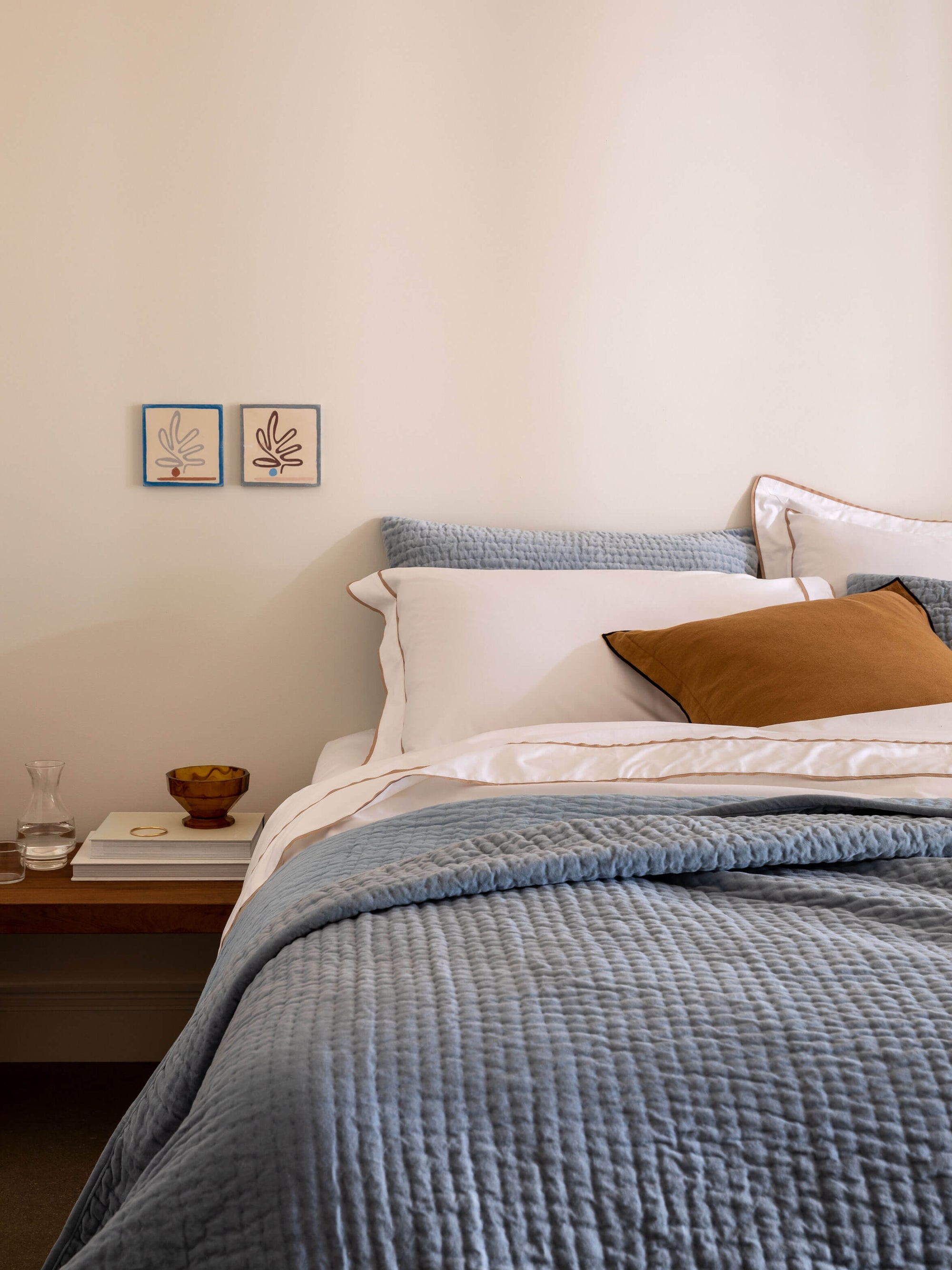 Egyptian Cotton Grosgrain Sheet Set | Pure White main image 1