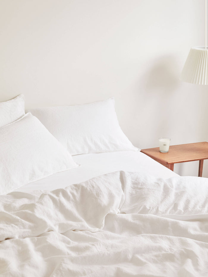 L&M Home: Buy Luxury French Linen Bedding Online - Mondo White