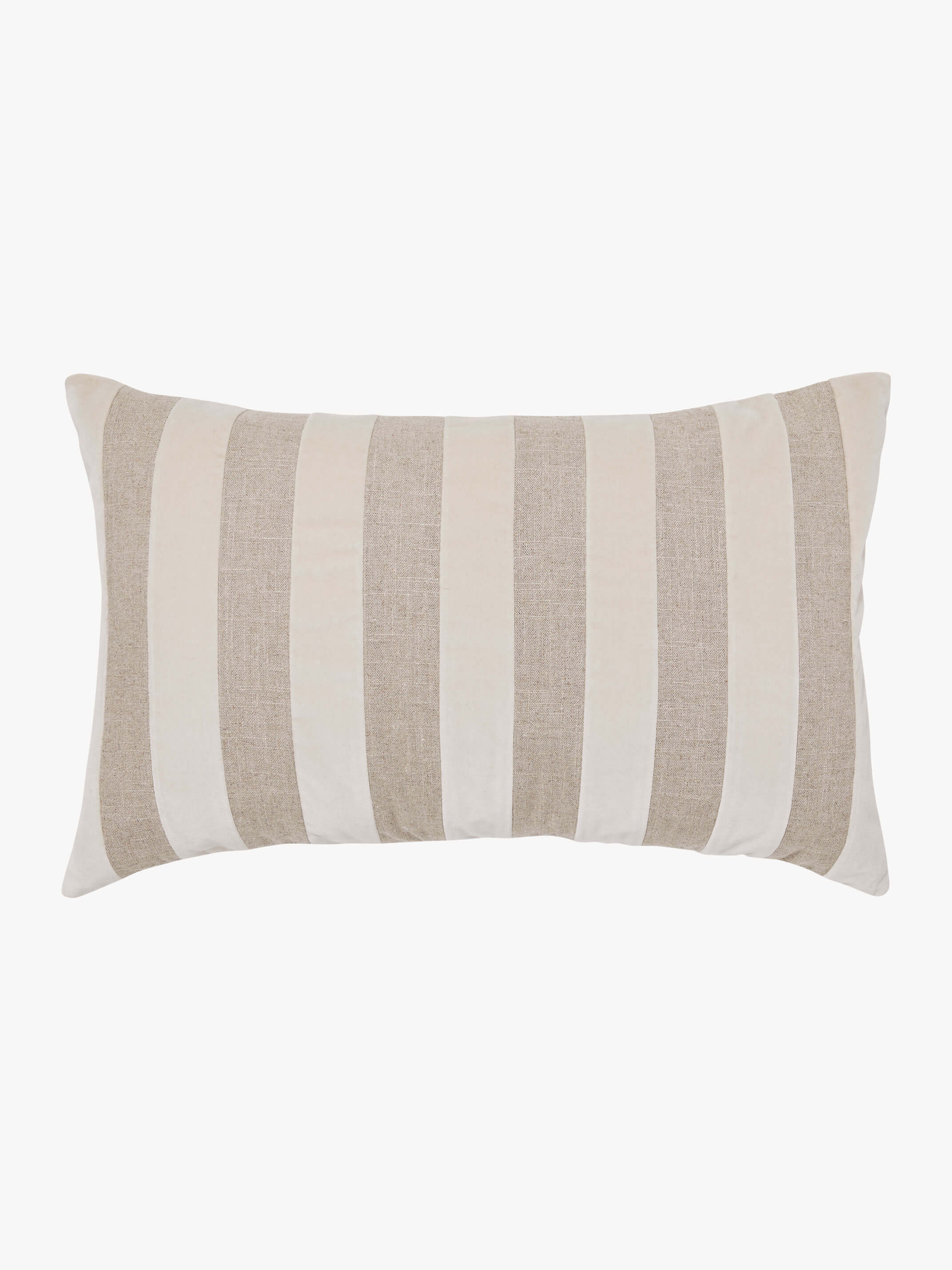 Striped velvet cushions sale